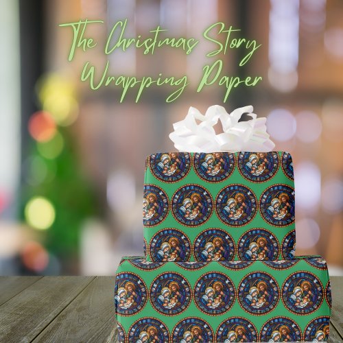 The Christmas Story _ Green Wrapping Paper