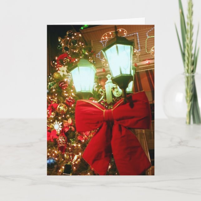 'The Christmas Street Lamp' Holiday Card - Season (Front)