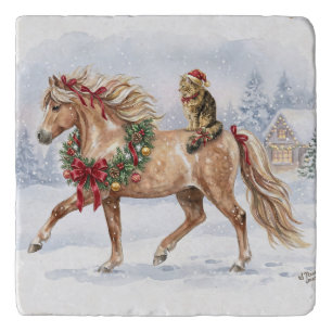 The Christmas Team- Maggie and Nari Trivet