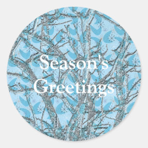 THE CHRISTMAS TREE CLASSIC ROUND STICKER