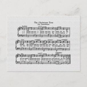 The Christmas Tree Song Postcard