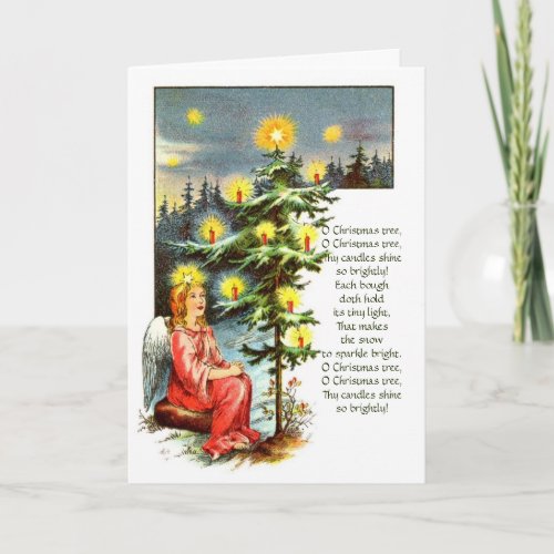 The Christmas Tree Vintage Christmas Card
