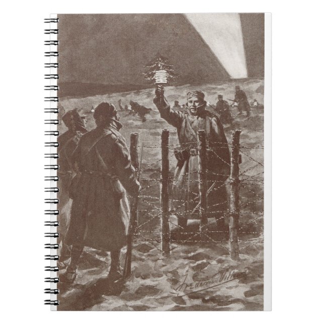 The Christmas truce of 1914 during ww1 Notebook (Front)