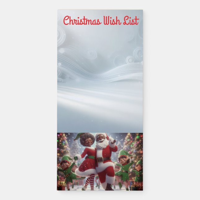 The Christmas Wish List Magnetic Notepad (Front)