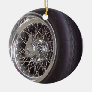 THE CHROME WHEEL CERAMIC ORNAMENT