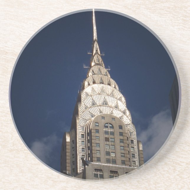 The Chrysler Building, Midtown, New York City Drink Coaster (Front)