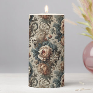 The Chthonic Ossuary – Gothic Altar in Tapestry Pillar Candle
