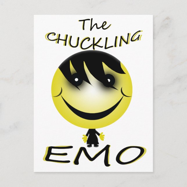 the chuckling emo postcard (Front)