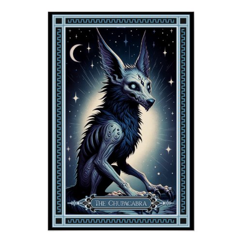 The Chupacabra Tarot Card Poster