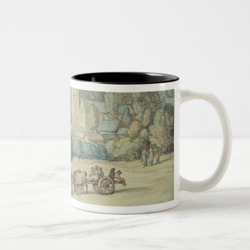 The Church and Village of St Cue Cornwall c181 Two_Tone Coffee Mug