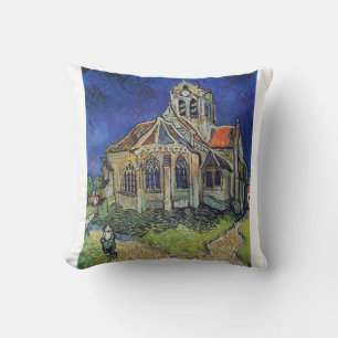 The Church at Auvers 1890 by Vincent van Gogh Throw Pillow