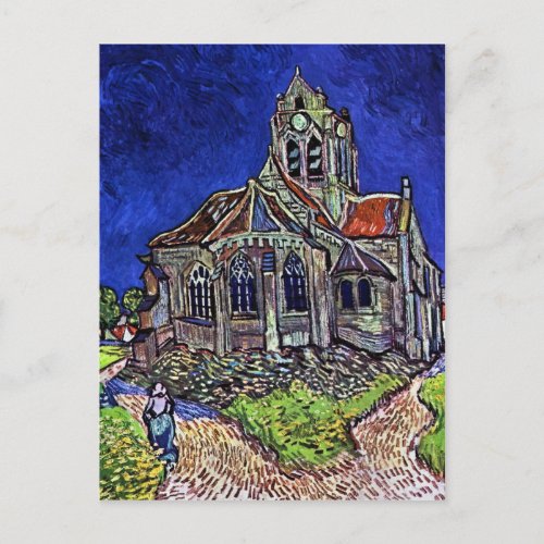 The Church at Auvers by Vincent van Gogh 1890 Postcard