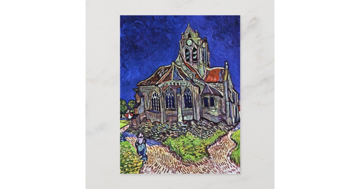 The Church at Auvers by Vincent van Gogh 1890 Postcard | Zazzle