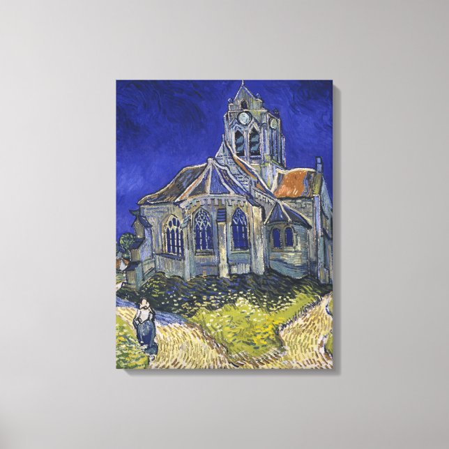 The Church at Auvers by Vincent van Gogh Canvas Print (Front)