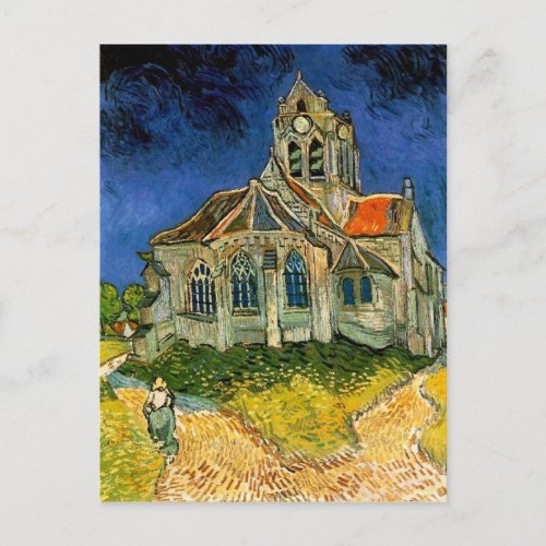 The Church at Auvers by Vincent Van Gogh Postcard