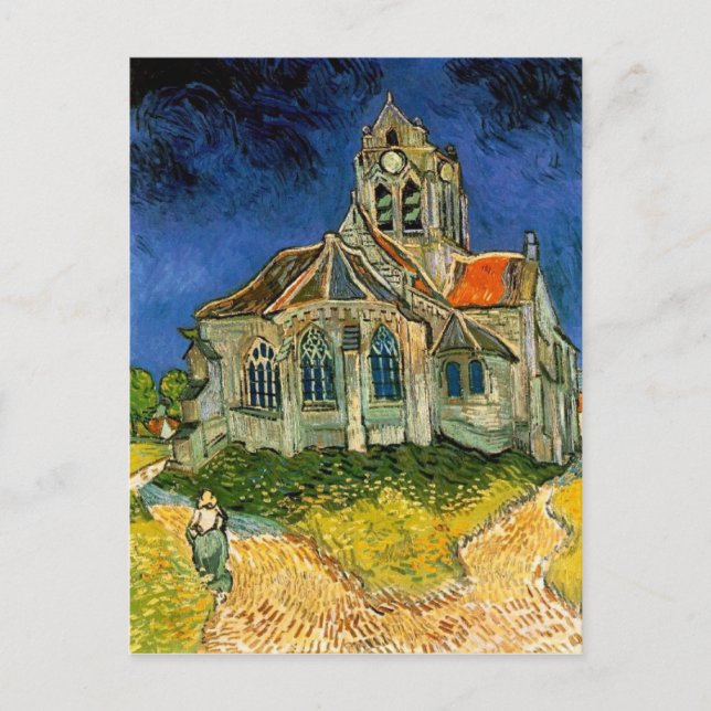 The Church at Auvers by Vincent Van Gogh Postcard (Front)