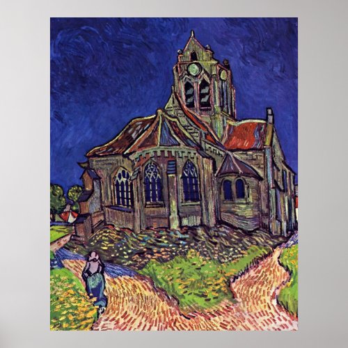 The Church at Auvers_sur_Oise by Vincent van Gogh Poster