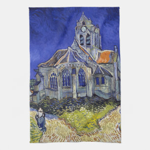 The Church at Auvers, Van Gogh Kitchen Towel