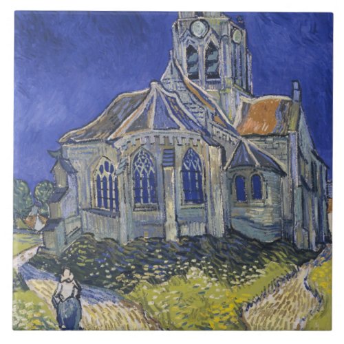 The Church in Auvers by Vincent van Gogh Tile