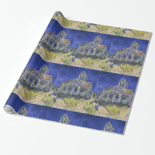 The Church in Auvers by Vincent van Gogh Wrapping Paper
