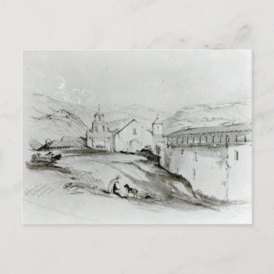 The Church of San Francisco, Valparaiso, 1834 Postcard