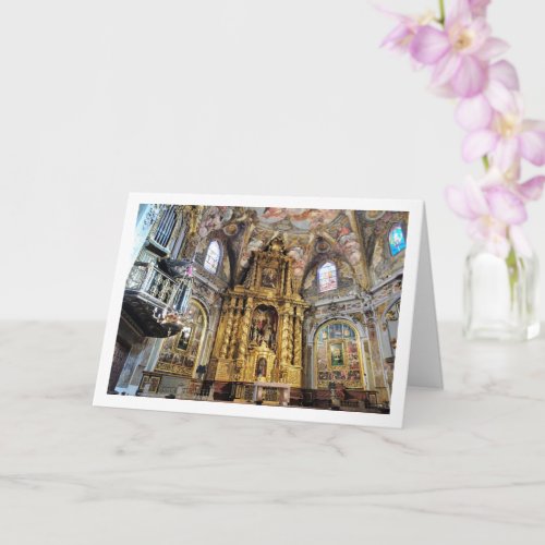 The Church of San Nicols in Valencia City Card