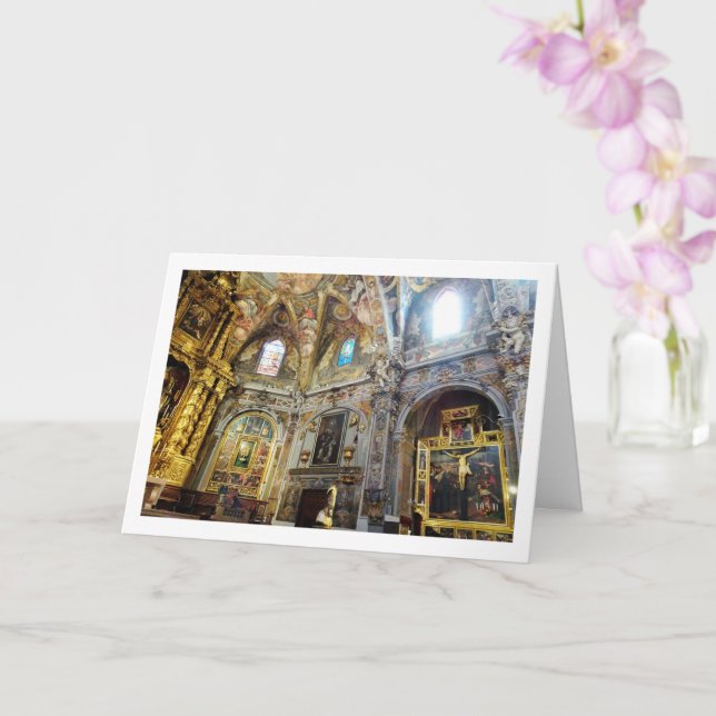 The Church of San Nicolás, Valencia City Card (Orchid)