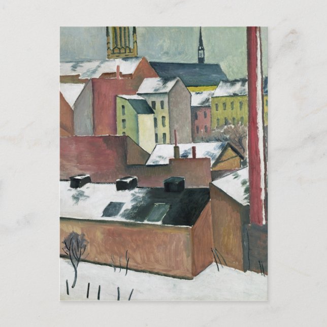 The Church of St Mary in Bonn in Snow, 1911 Postcard (Front)