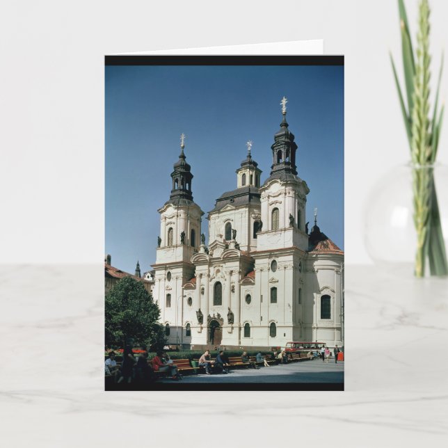 The Church of St. Nicholas, built 1703-61 Holiday Card (Front)