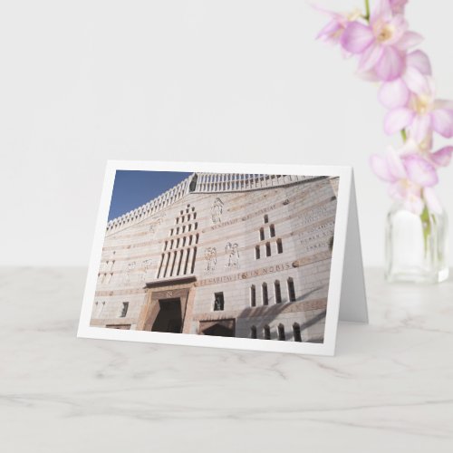 The Church Of The Annunciation Nazareth Card