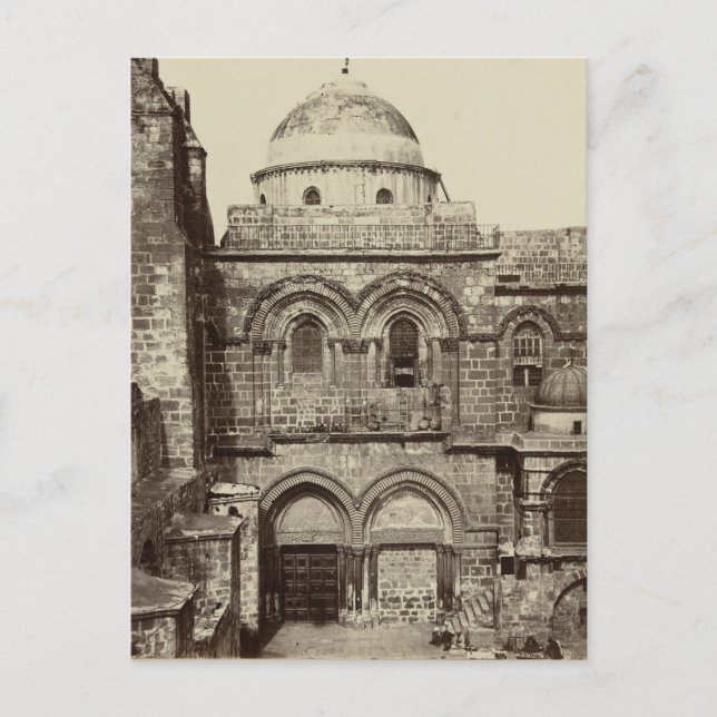 The Church of the Holy Sepulchre in Jerusalem Postcard (Front)