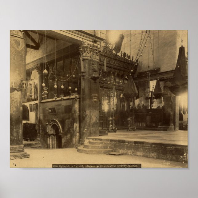 The Church of the Nativity in Bethlehem Poster (Front)