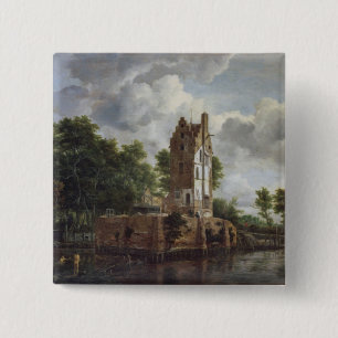 The Church Tower Pinback Button
