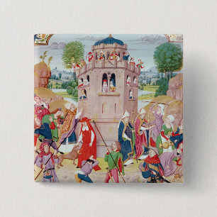 The Church under attack from heretics, Flemish Button