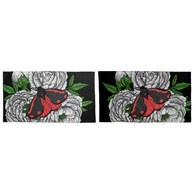 The cinnabar moth pillow case (Back-Set)