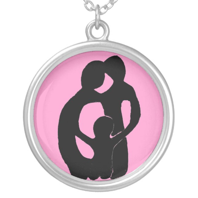 The Circle of life Silver Plated Necklace (Front)