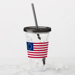 The Circle of Stars, American Flag by Betsy Ross Acrylic Tumbler