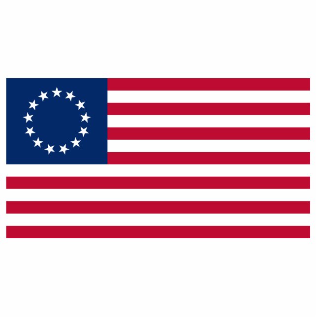 The Circle of Stars, American Flag by Betsy Ross Cutout (Front)