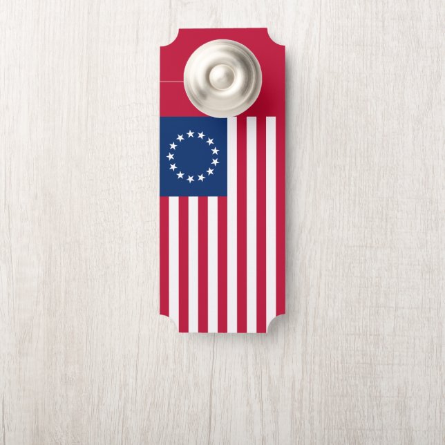 The Circle of Stars, American Flag by Betsy Ross Door Hanger (On Knob)