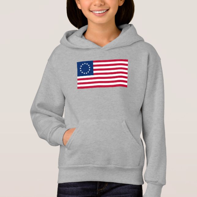 The Circle of Stars, American Flag by Betsy Ross Hoodie (Front)