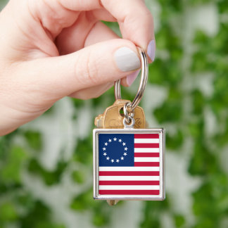 The Circle of Stars, American Flag by Betsy Ross Keychain