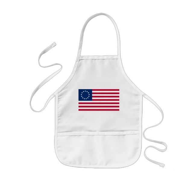 The Circle of Stars, American Flag by Betsy Ross Kids' Apron (Front)