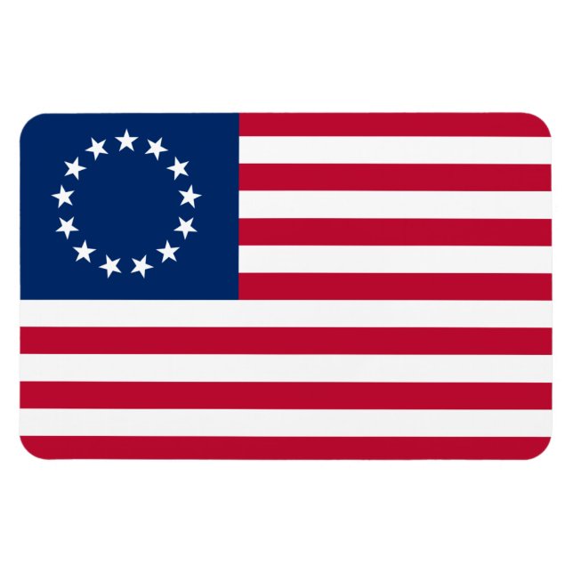 The Circle of Stars, American Flag by Betsy Ross Magnet (Horizontal)