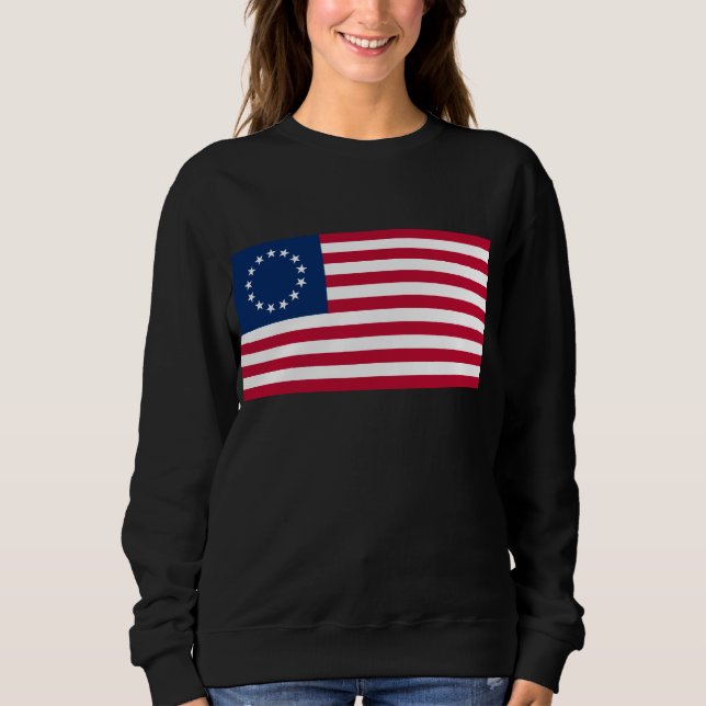 The Circle of Stars, American Flag by Betsy Ross Sweatshirt (Front)