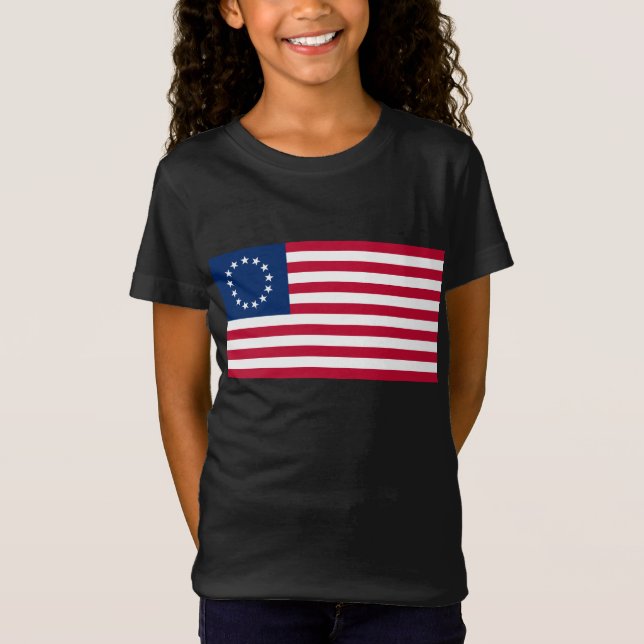 The Circle of Stars, American Flag by Betsy Ross T-Shirt (Front)