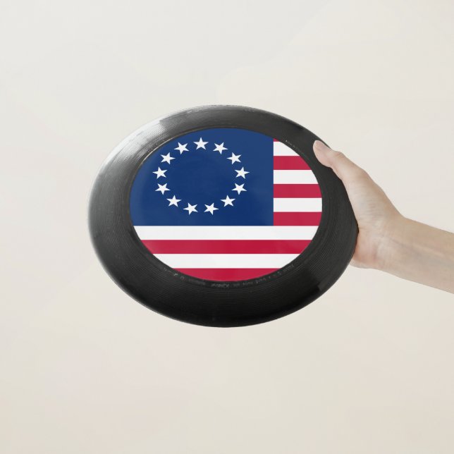 The Circle of Stars, American Flag by Betsy Ross Wham-O Frisbee (In Hand)