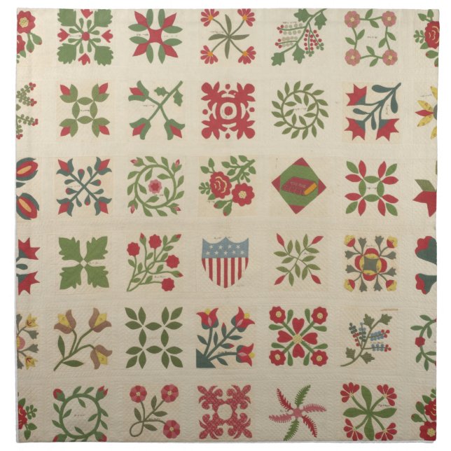 The Circuit Rider’s Quilt Cloth Napkin (Front)