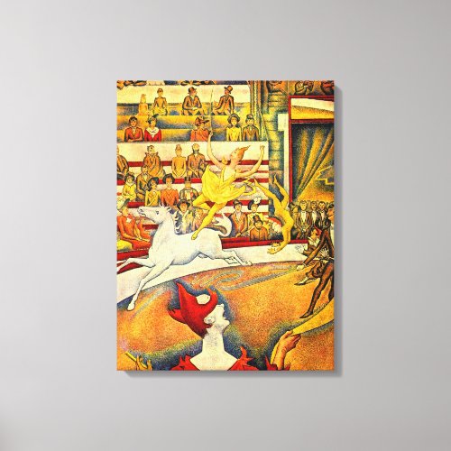 The Circus by Georges Seurat Vintage Fine Art Canvas Print