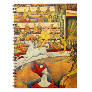 The Circus by Georges Seurat, Vintage Fine Art Notebook
