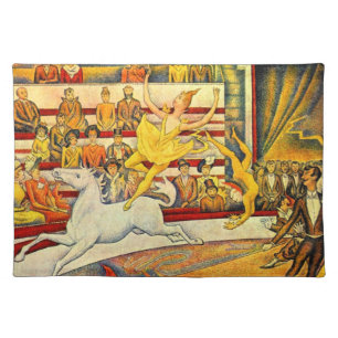 The Circus by Georges Seurat, Vintage Fine Art Placemat